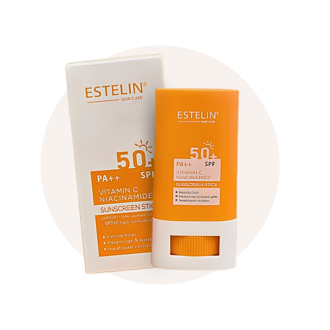 خرید ضد آفتاب استیکی ویتامین C استلین | SPF 50+ بی‌رنگ و ضد لک